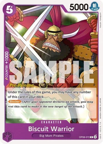 Biscuit Warrior Two Legends Pre-Release Cards One Piece card