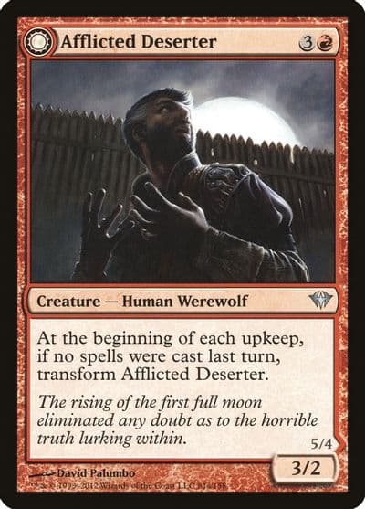 Afflicted Deserter Dark Ascension Magic card