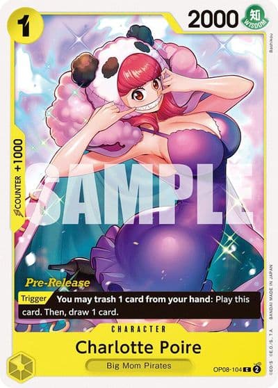 Charlotte Poire Two Legends Pre-Release Cards One Piece card