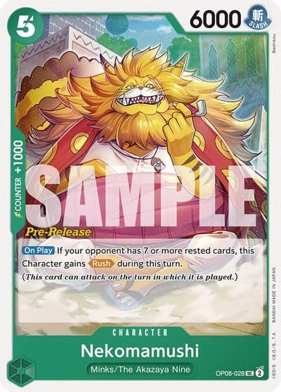 Nekomamushi Two Legends Pre-Release Cards One Piece card
