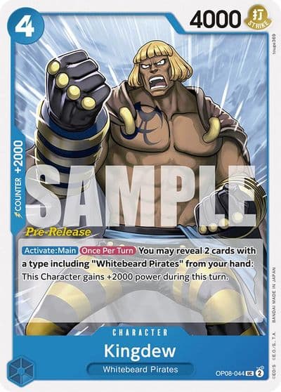 Kingdew Two Legends Pre-Release Cards One Piece card