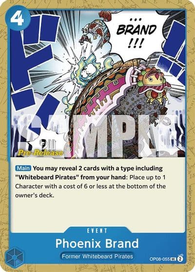 Phoenix Brand Two Legends Pre-Release Cards One Piece card
