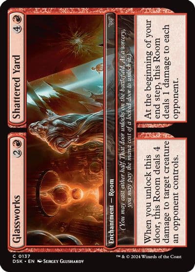 Glassworks Shattered Yard Duskmourn: House of Horror Magic card