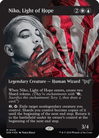 Niko Light of Hope Showcase Textured Foil Duskmourn: House of Horror Magic card