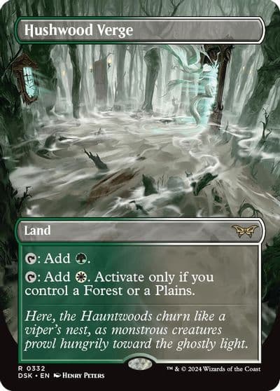 Hushwood Verge Borderless Duskmourn: House of Horror Magic card