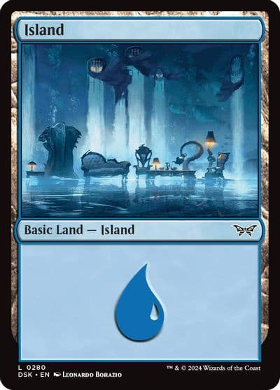 Island 0280 Duskmourn: House of Horror Magic card