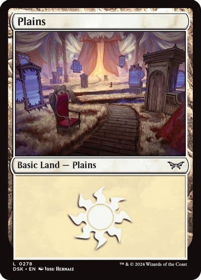 Plains 0278 Duskmourn: House of Horror Magic card