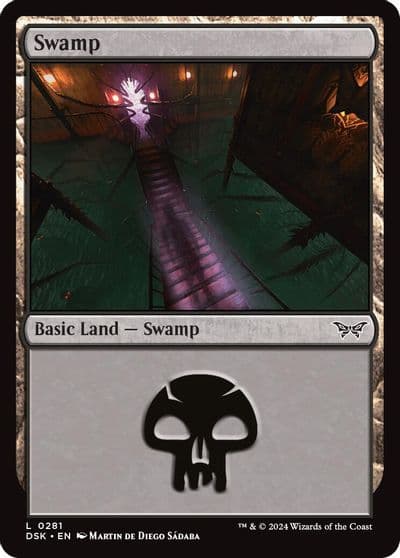 Swamp 0281 Duskmourn: House of Horror Magic card