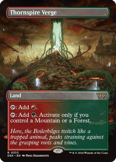 Thornspire Verge Borderless Duskmourn: House of Horror Magic card