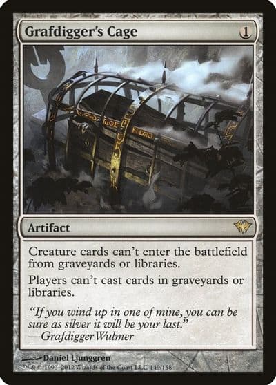 Grafdiggers Cage Dark Ascension Magic card