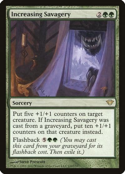 Increasing Savagery Dark Ascension Magic card