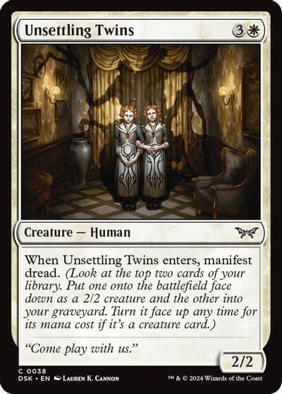 Unsettling Twins Duskmourn: House of Horror Magic card