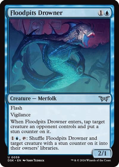 Floodpits Drowner Duskmourn: House of Horror Magic card