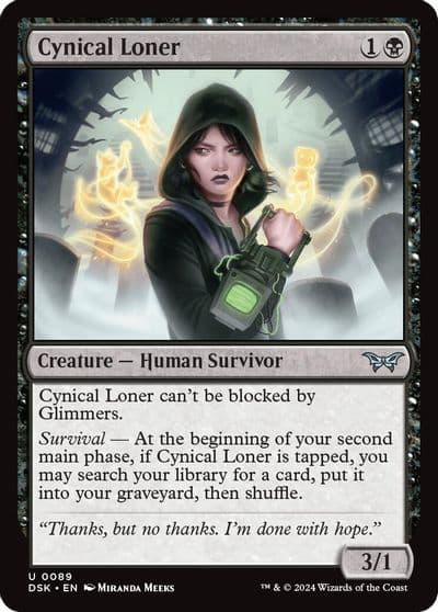 Cynical Loner Duskmourn: House of Horror Magic card