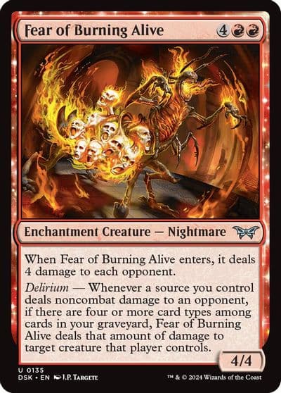 Fear of Burning Alive Duskmourn: House of Horror Magic card