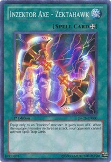Inzektor Axe Zektahawk Order of Chaos Yu-Gi-Oh! card