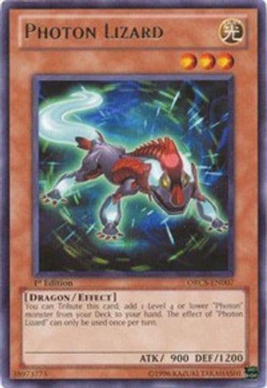 Photon Lizard Order of Chaos Yu-Gi-Oh! card