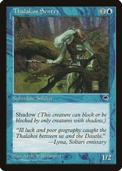 Thalakos Sentry Tempest Magic card