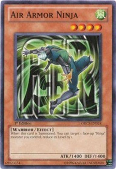 Air Armor Ninja Order of Chaos Yu-Gi-Oh! card