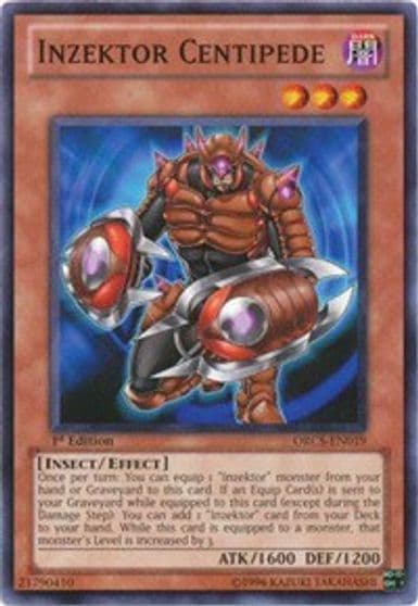 Inzektor Centipede Order of Chaos Yu-Gi-Oh! card