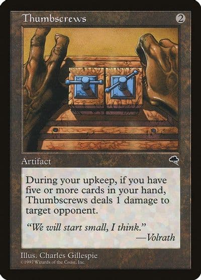 Thumbscrews Tempest Magic card