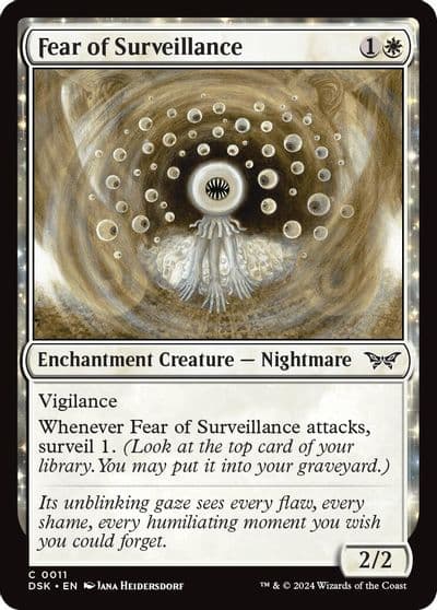 Fear of Surveillance Duskmourn: House of Horror Magic card