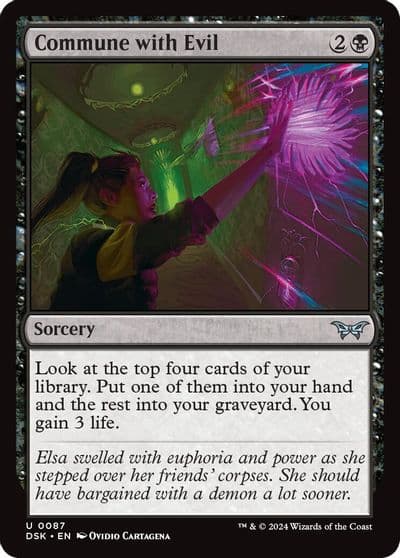 Commune with Evil Duskmourn: House of Horror Magic card