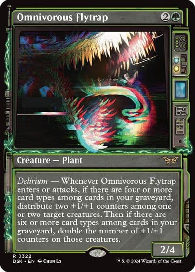 Omnivorous Flytrap Showcase Duskmourn: House of Horror Magic card