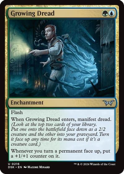 Growing Dread Duskmourn: House of Horror Magic card