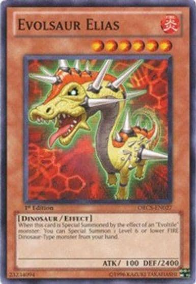 Evolsaur Elias Order of Chaos Yu-Gi-Oh! card