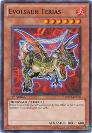 Evolsaur Terias Order of Chaos Yu-Gi-Oh! card