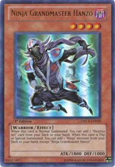 Ninja Grandmaster Hanzo Order of Chaos Yu-Gi-Oh! card