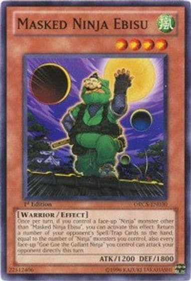 Masked Ninja Ebisu Order of Chaos Yu-Gi-Oh! card