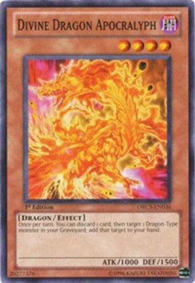 Divine Dragon Apocralyph Order of Chaos Yu-Gi-Oh! card