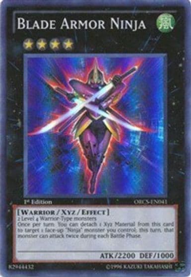 Blade Armor Ninja Order of Chaos Yu-Gi-Oh! card