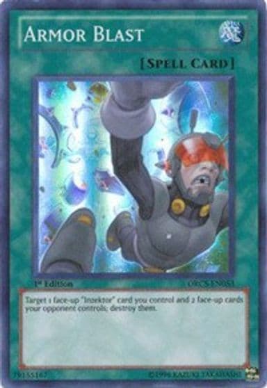 Armor Blast Order of Chaos Yu-Gi-Oh! card