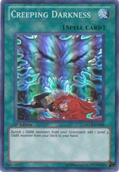Creeping Darkness Order of Chaos Yu-Gi-Oh! card