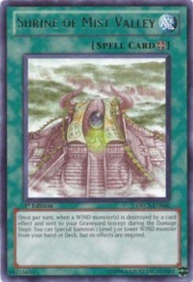 Shrine of Mist Valley Order of Chaos Yu-Gi-Oh! card