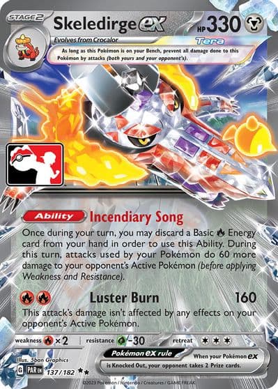Skeledirge ex - 137 Prize Pack Series Cards Pokemon card