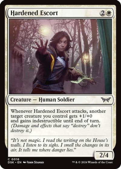 Hardened Escort Duskmourn: House of Horror Magic card