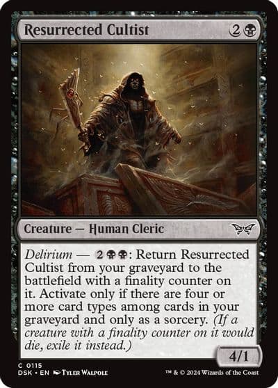 Resurrected Cultist Duskmourn: House of Horror Magic card