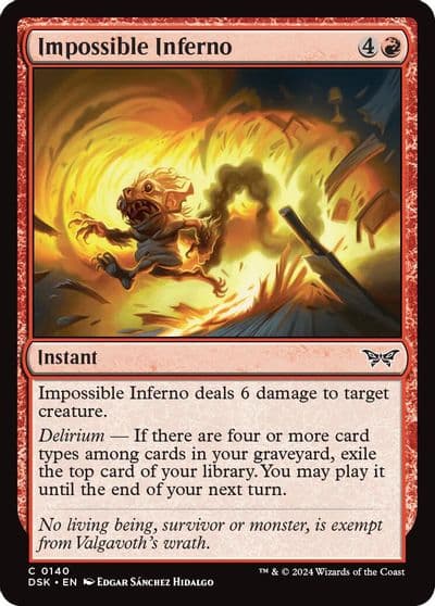 Impossible Inferno Duskmourn: House of Horror Magic card