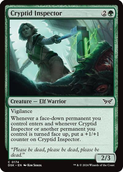 Cryptid Inspector Duskmourn: House of Horror Magic card