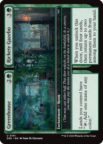 Greenhouse Rickety Gazebo Duskmourn: House of Horror Magic card
