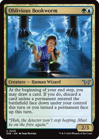 Oblivious Bookworm 0225 Duskmourn: House of Horror Magic card