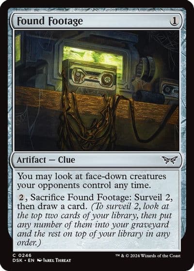 Found Footage Duskmourn: House of Horror Magic card