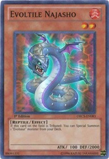 Evoltile Najasho Order of Chaos Yu-Gi-Oh! card