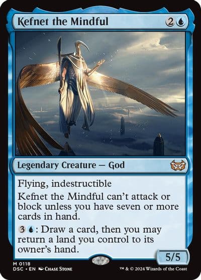Kefnet the Mindful Commander: Duskmourn: House of Horror Magic card