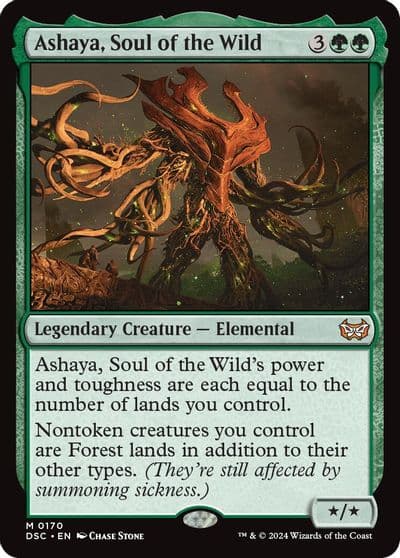 Ashaya Soul of the Wild Commander: Duskmourn: House of Horror Magic card