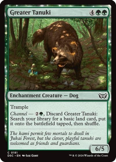 Greater Tanuki Commander: Duskmourn: House of Horror Magic card
